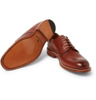 Grenson - Liam Burnished-Leather Derby Shoes - Men - Tan
