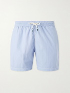 Hartford - Slim-Fit Mid-Length Swim Shorts - Blue