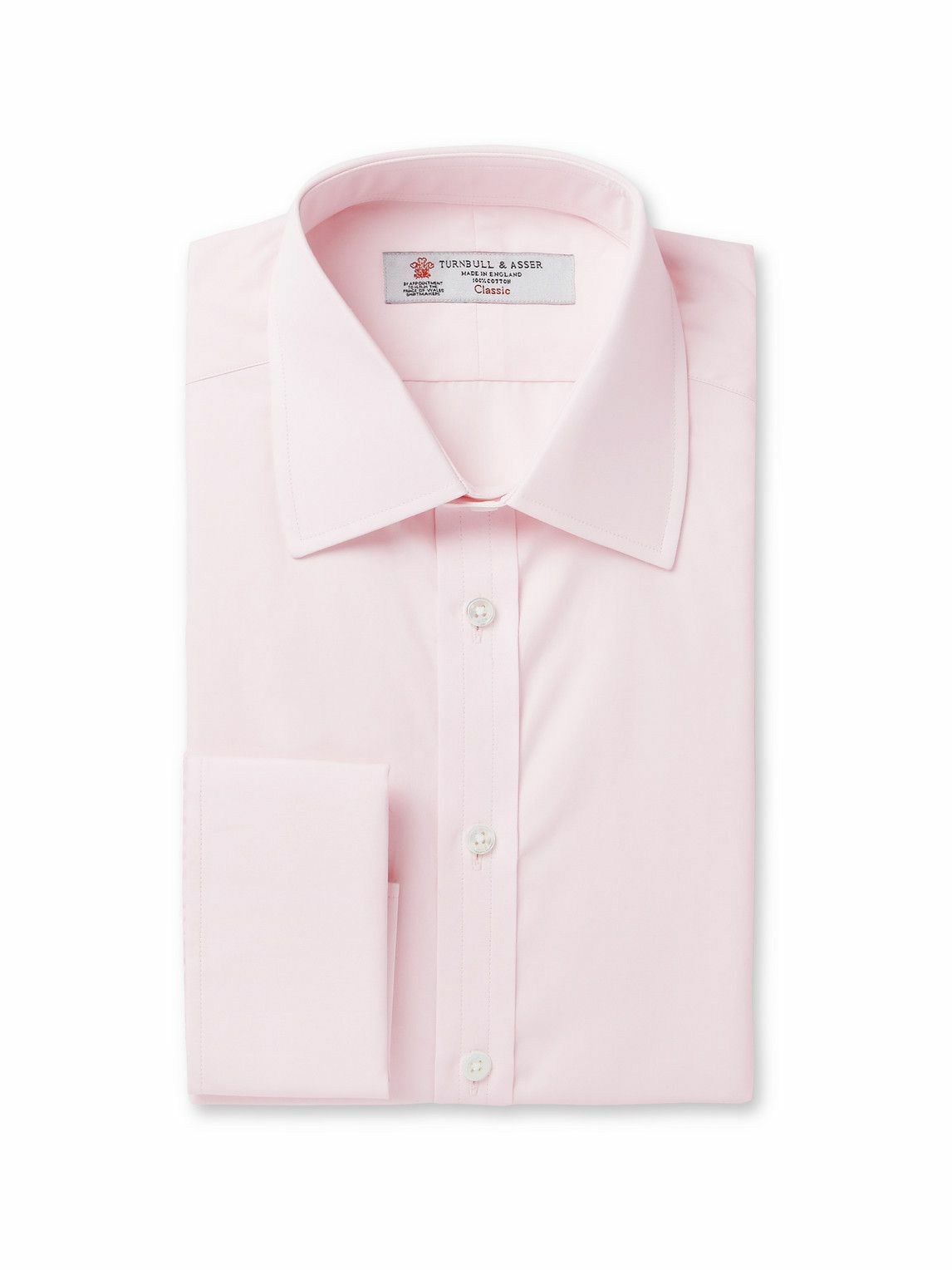 Chemise Turnbull & Asser Rose Pâle - Coton/cachemire - Col 17 - Homme - NEUF
