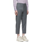 AMI Alexandre Mattiussi Grey Carrot-Fit Cropped Trousers