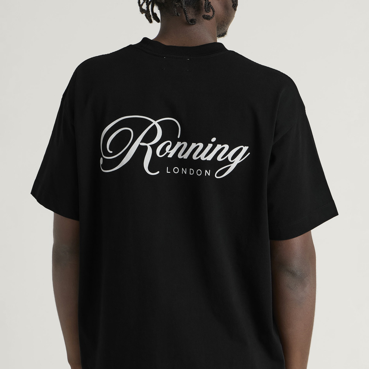 Ronning Men's Script T-Shirt in Black