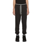Dolce and Gabbana Black and Grey Striped Lounge Pants