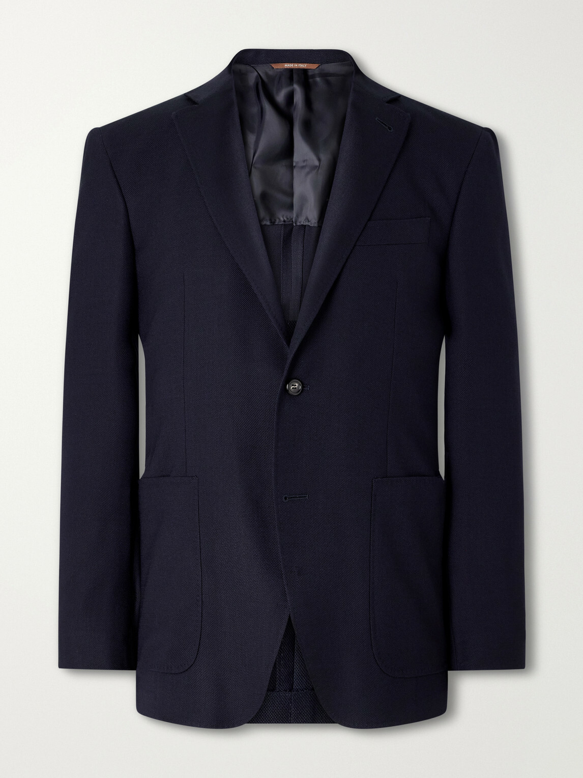 Canali - Kei Wool-Blend Blazer - Blue