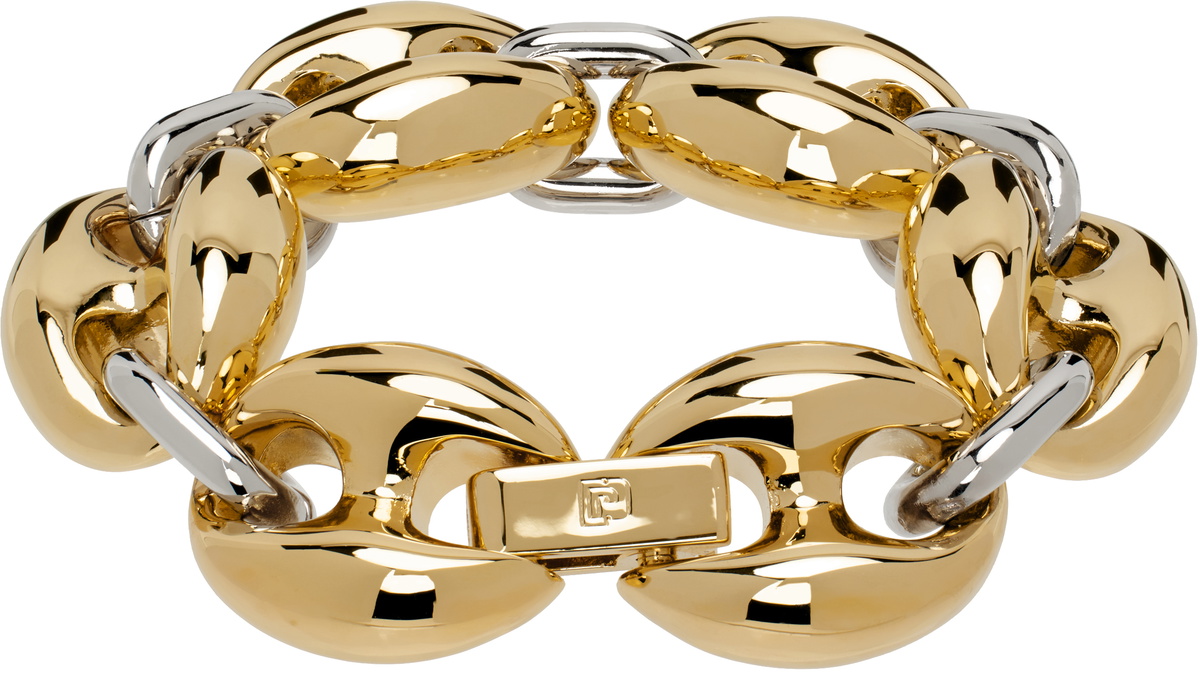 Rabanne Gold & Silver Eight Chunky Bicolored Bracelet