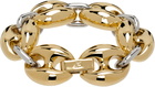 Rabanne Gold & Silver Eight Chunky Bicolored Bracelet