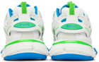 Balenciaga White & Green Track Sneakers