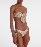 Zimmermann Daylight printed low-rise bikini bottoms