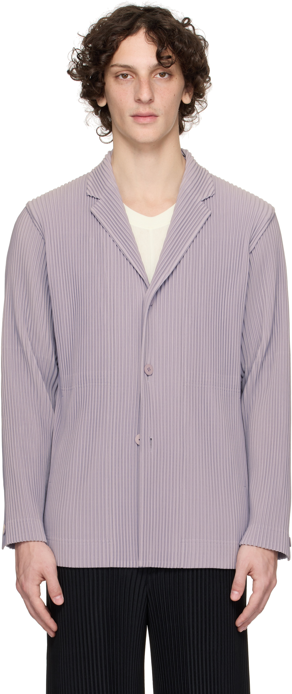 ジャケット・アウター HOMME PLISSE KINETIC SCULPTURE HOMME PLISSÉ ISSEY MIYAKE: Brown Kinetic Sculpture Jacket