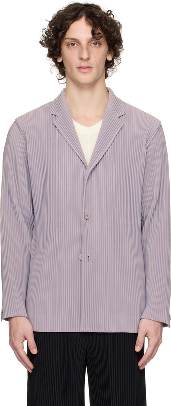 Photo: HOMME PLISSÉ ISSEY MIYAKE Purple Tailored Pleats 2 Blazer