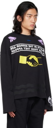 032c Black Safety Long Sleeve T-Shirt