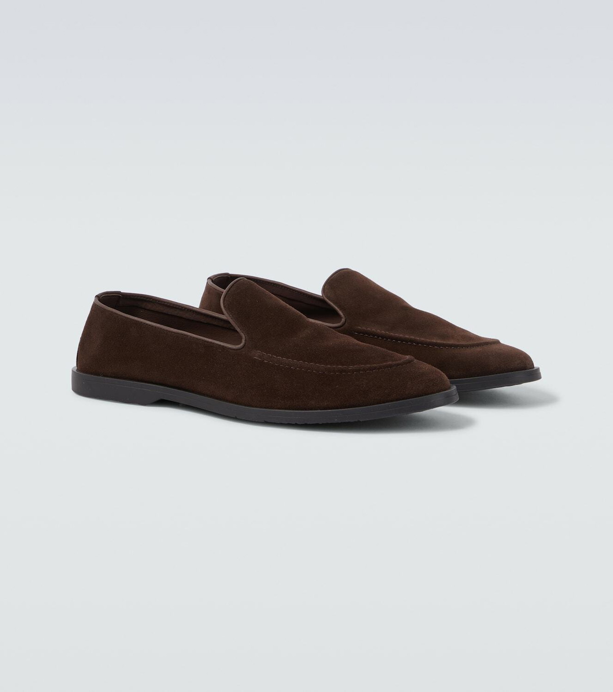George Cleverley Cornwall suede loafers