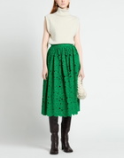 Erdem Womens Midi skirt in Green