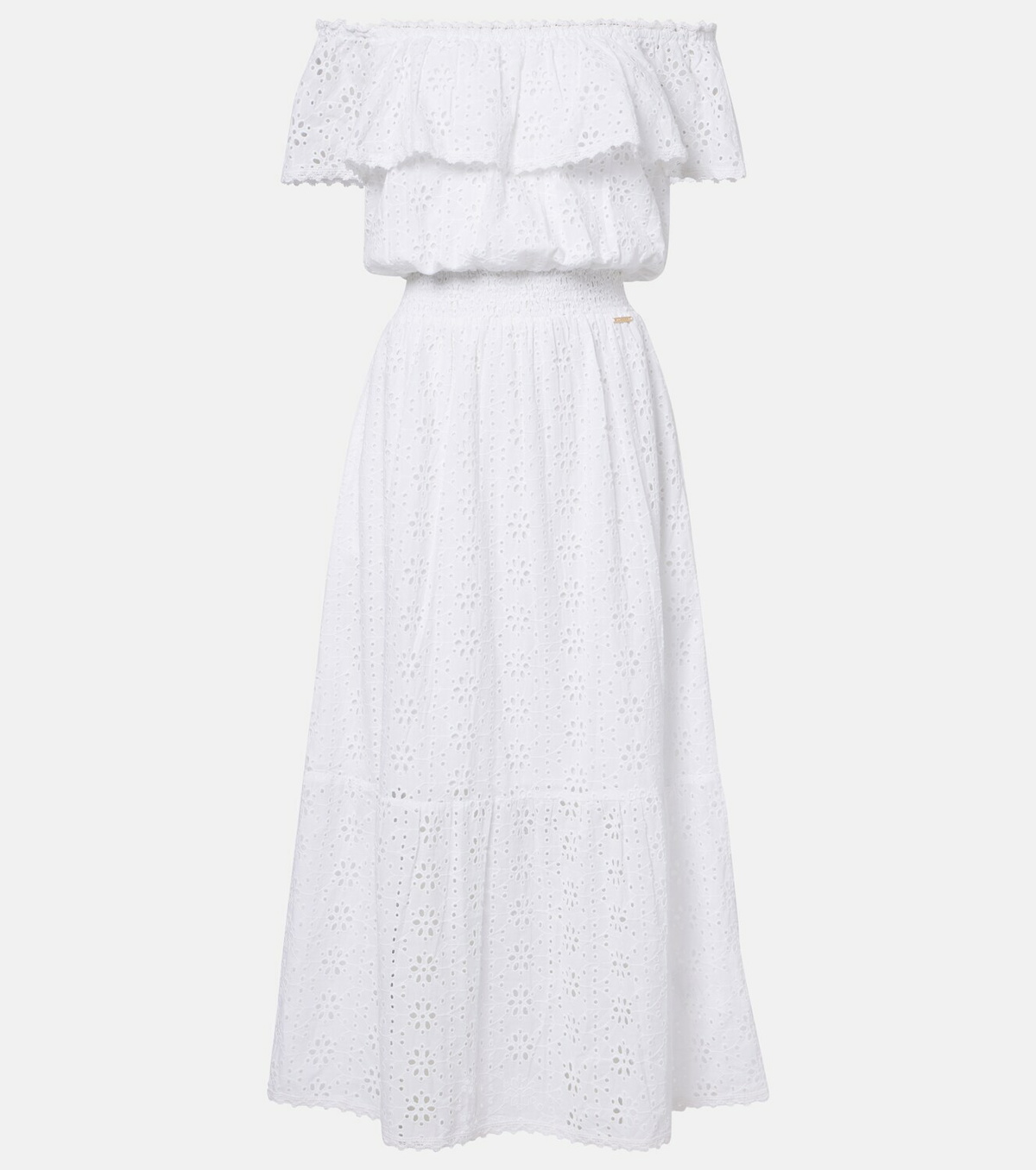 Melissa Odabash Larna broderie anglaise cotton midi dress