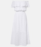 Melissa Odabash Larna broderie anglaise cotton midi dress