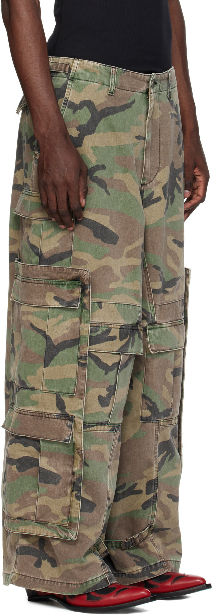 VETEMENTS Khaki Merged Cargo Pants
