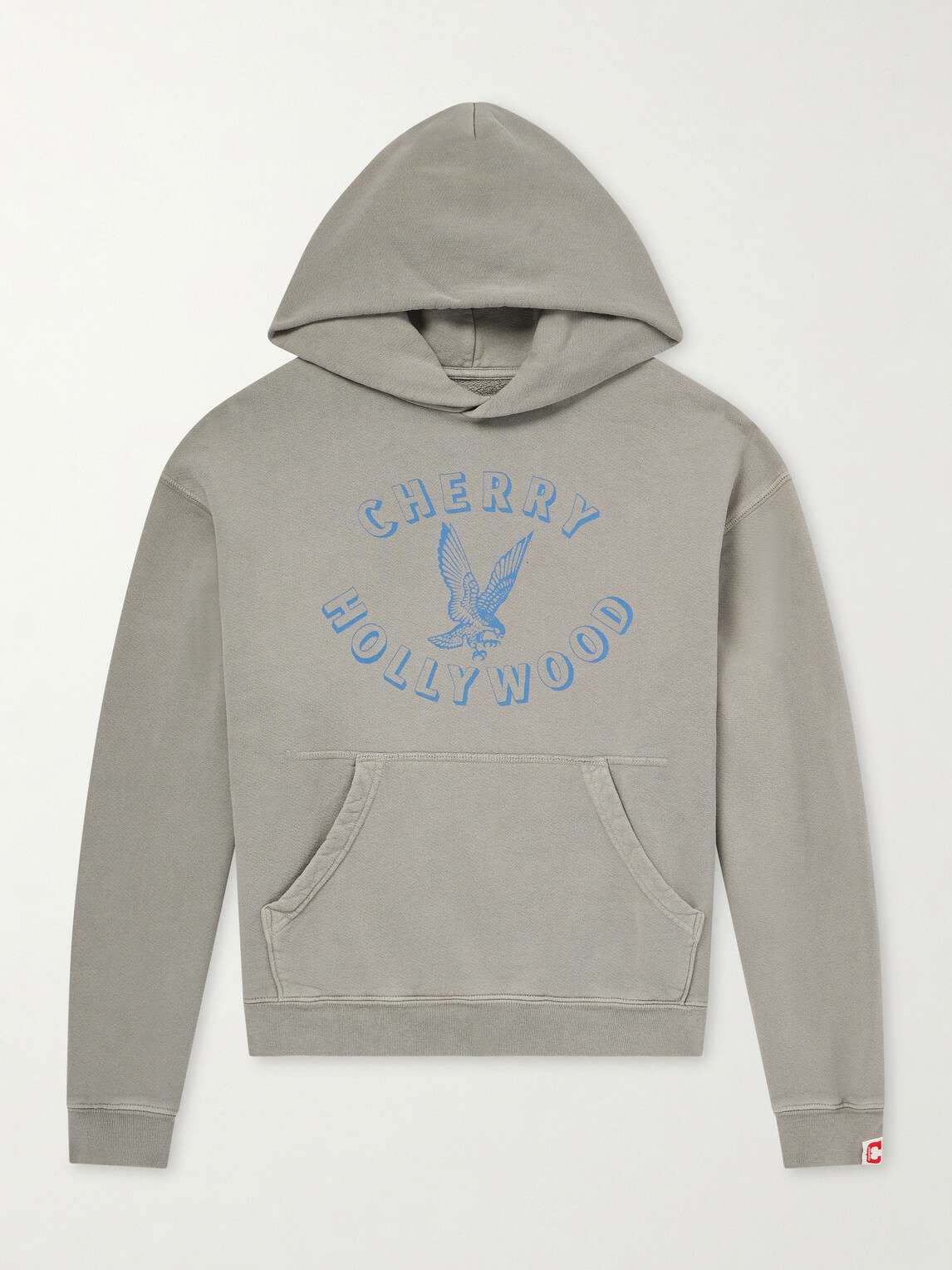 Cherry Los Angeles - Logo-Print Cotton-Jersey Hoodie - Gray