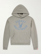 Cherry Los Angeles - Logo-Print Cotton-Jersey Hoodie - Gray