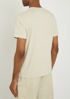 Moose Knuckles Dalon Logo Cotton T-shirt Cream