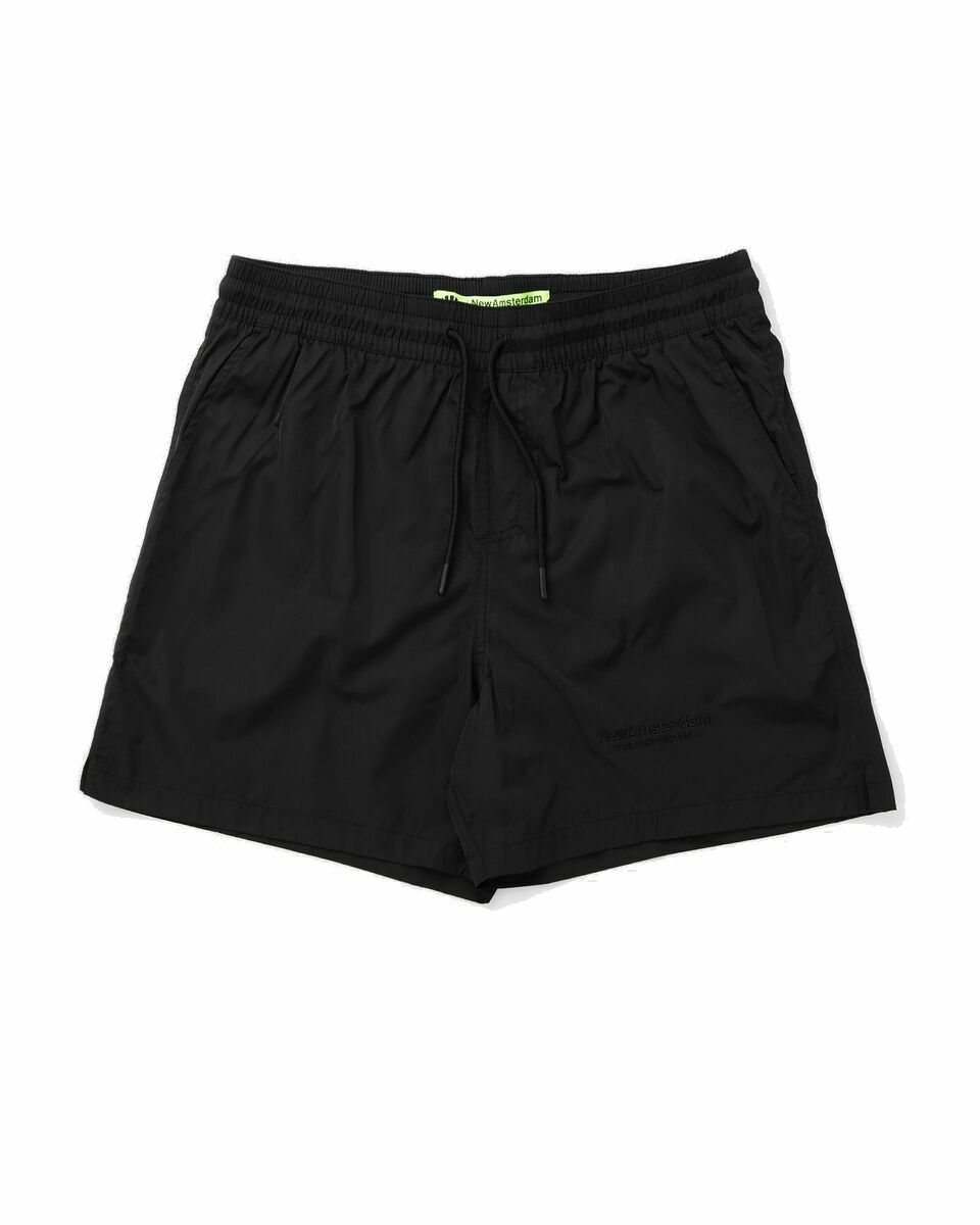 Photo: New Amsterdam Logo Boardshort Black - Mens - Casual Shorts