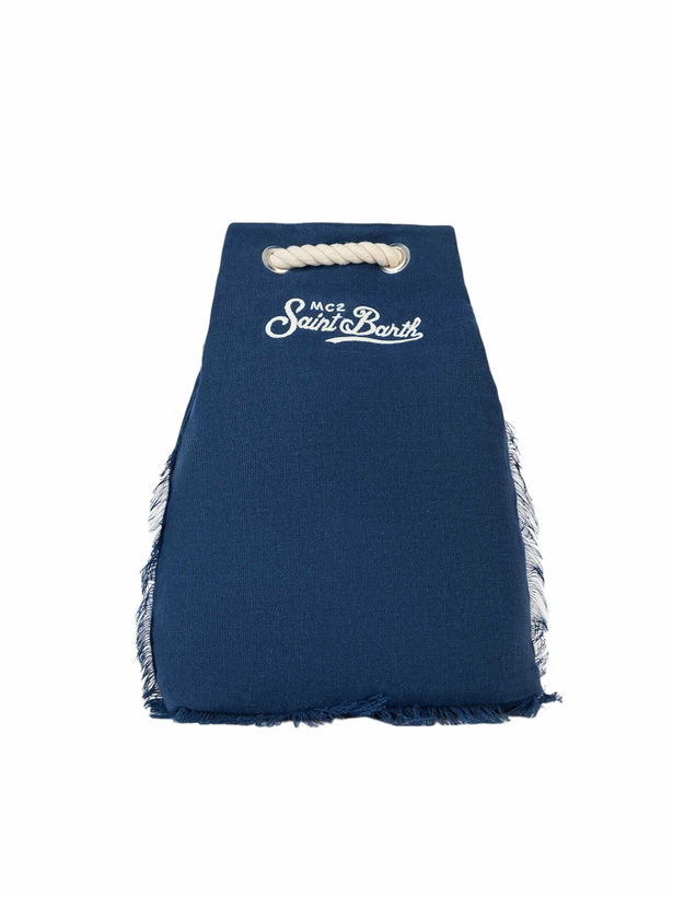 Photo: MC2 Saint Barth Blue Boat Linen Backpack