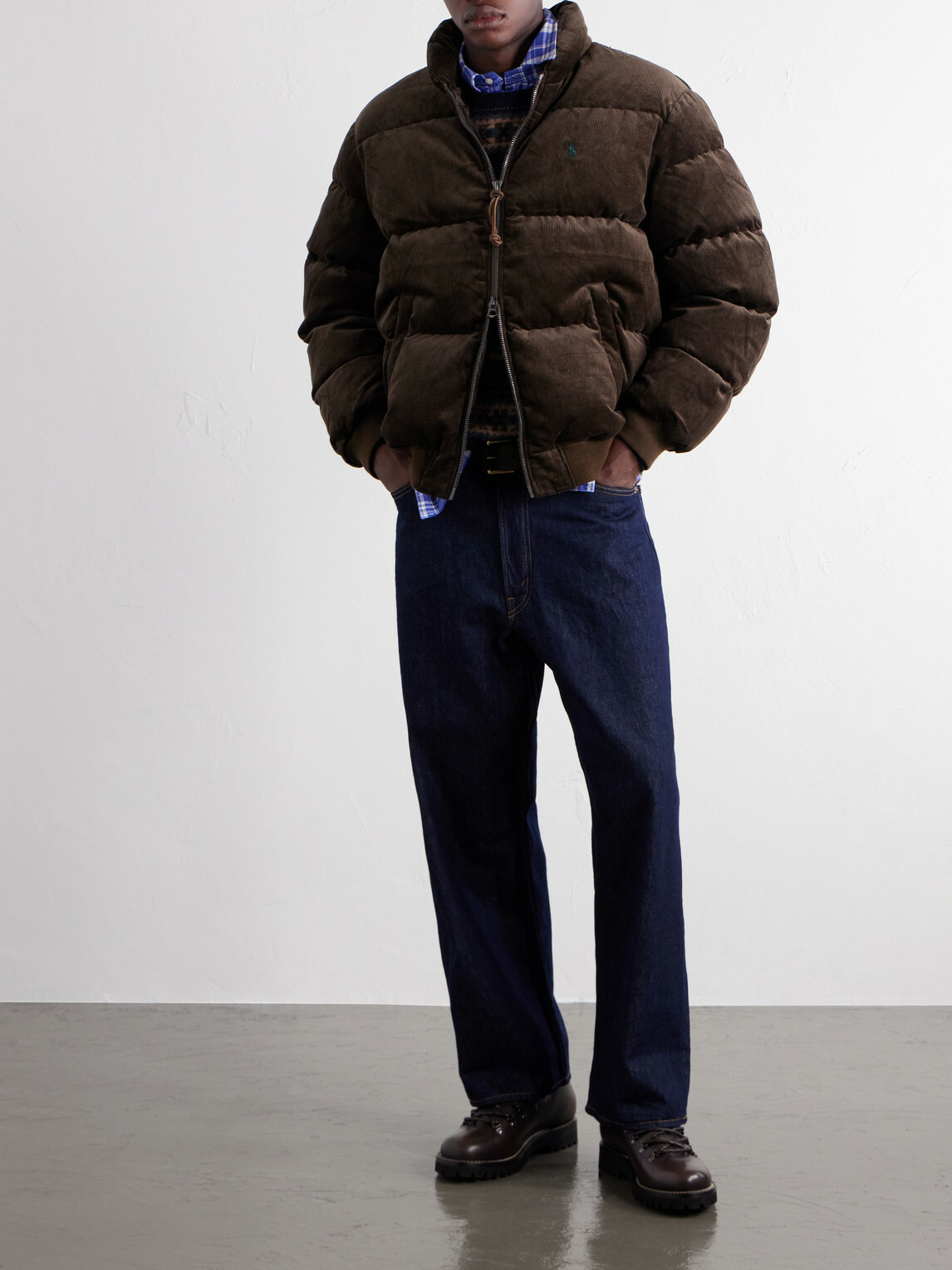 Polo Ralph Lauren - Logo-Embroidered Quilted Cotton-Corduroy Down Jacket - Brown