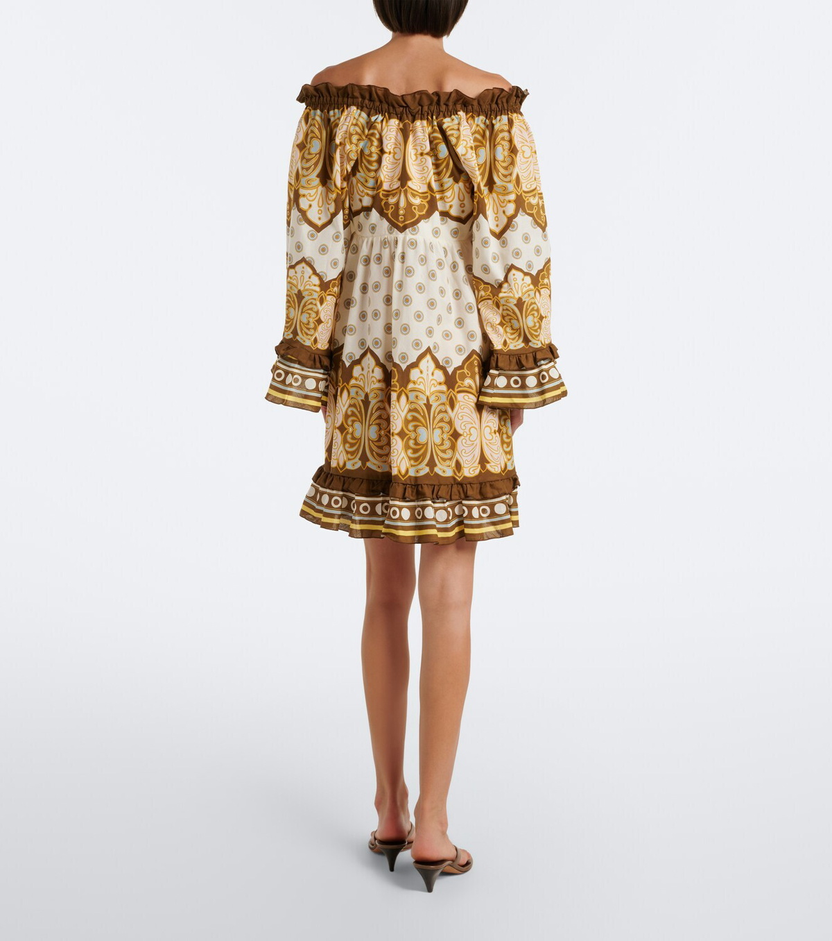 La DoubleJ Placée printed cotton minidress