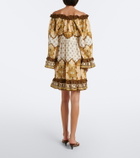 La DoubleJ Placée printed cotton minidress