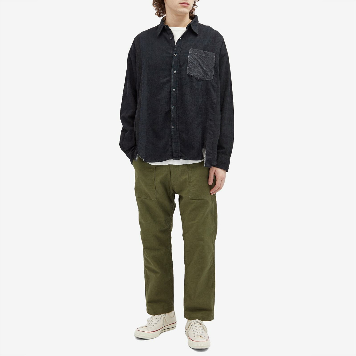パンツ ordinary fits yard trousers dyed pants Ordinary Fits Men's Ordinary Fatigue Trousers in Olive