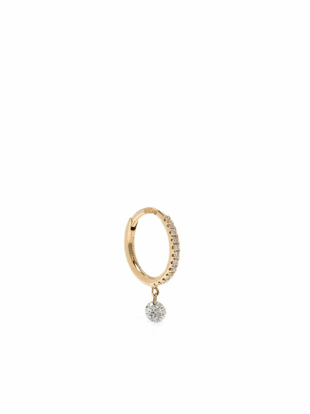 Photo: Persée 18K Yellow Gold Diamond Hoop Earring