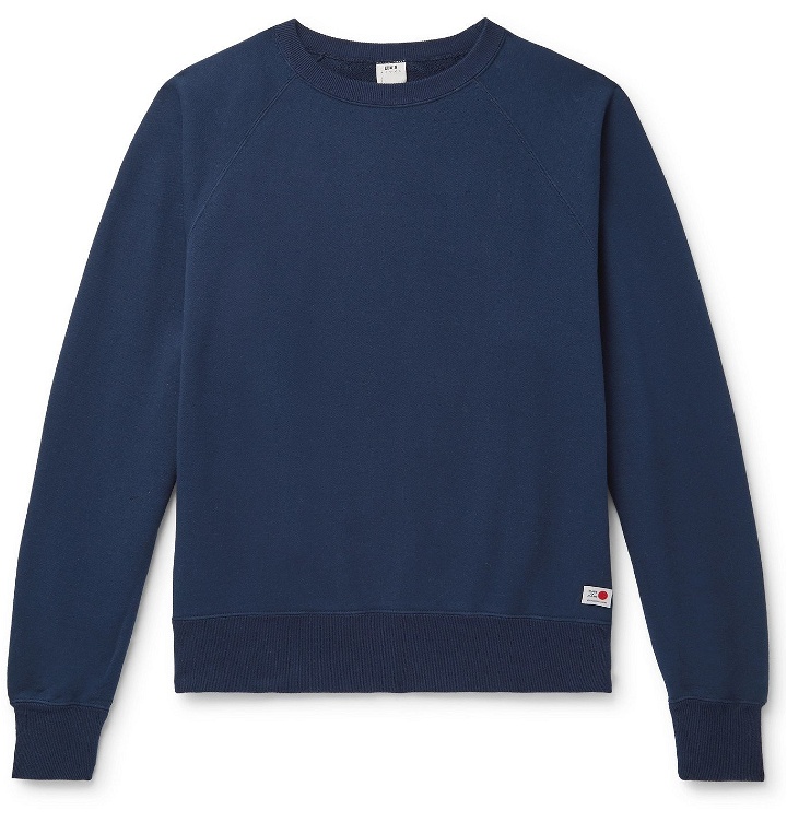 Photo: EDWIN - Loopback Cotton-Jersey Sweatshirt - Blue