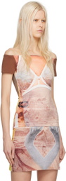 ELLISS SSENSE Exclusive Brown Lingerie T-Shirt
