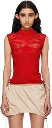 Isa Boulder SSENSE Exclusive Red Calm Tank Top