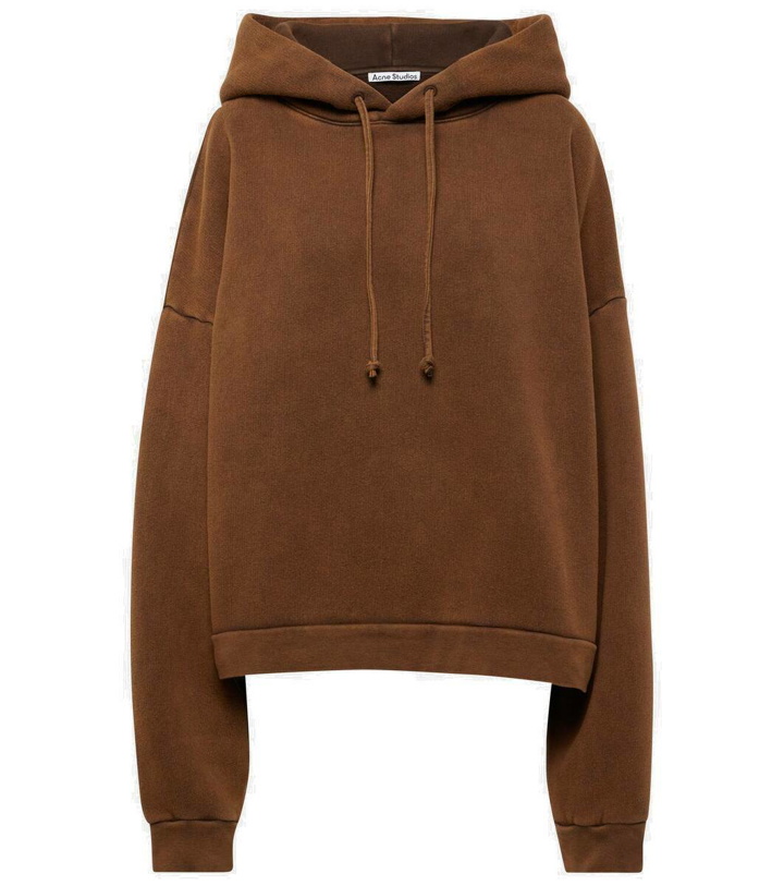 Photo: Acne Studios Cropped cotton hoodie