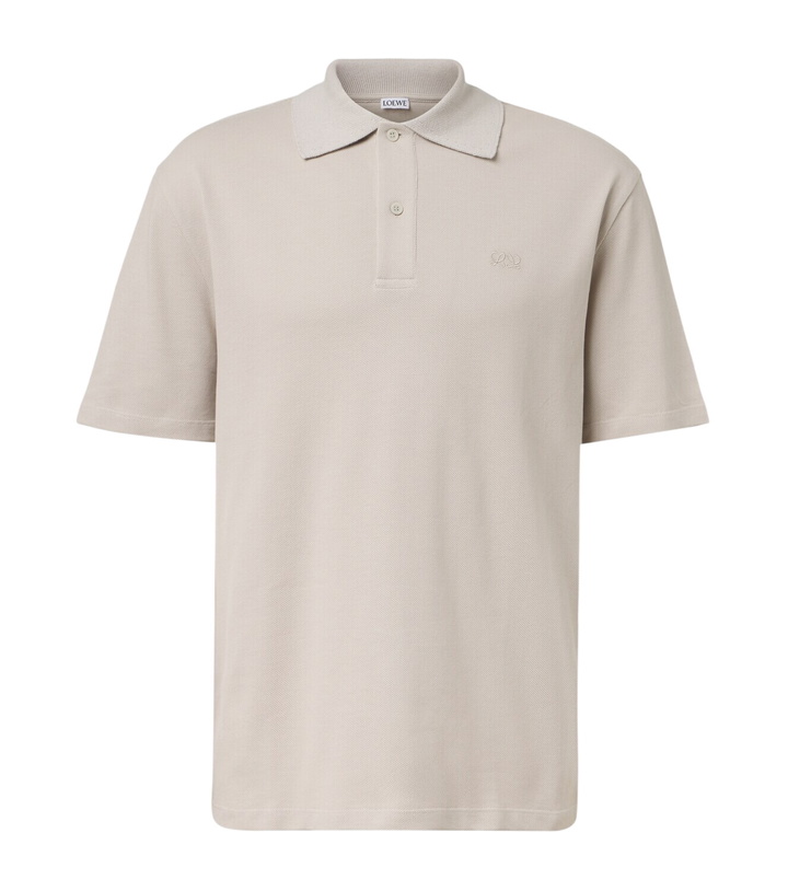 Photo: Loewe Double L cotton piqué polo shirt