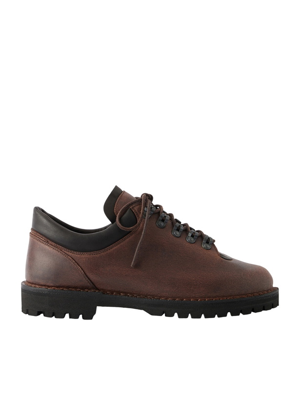 Photo: Yuketen - Mt. Fiore Oiled Leather Hiking Boots - Brown