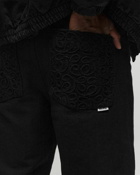 Arte Antwerp Embroidery Back Pocket Canvas Black - Mens - Casual Pants