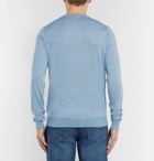 Brioni - Slub Cashmere-Blend Sweater - Men - Blue