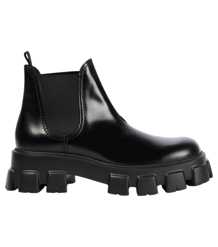 Photo: Prada Monolith leather Chelsea boots