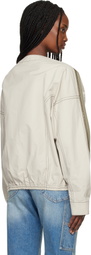 Stefan Cooke Beige Airshow Windbreaker Jacket