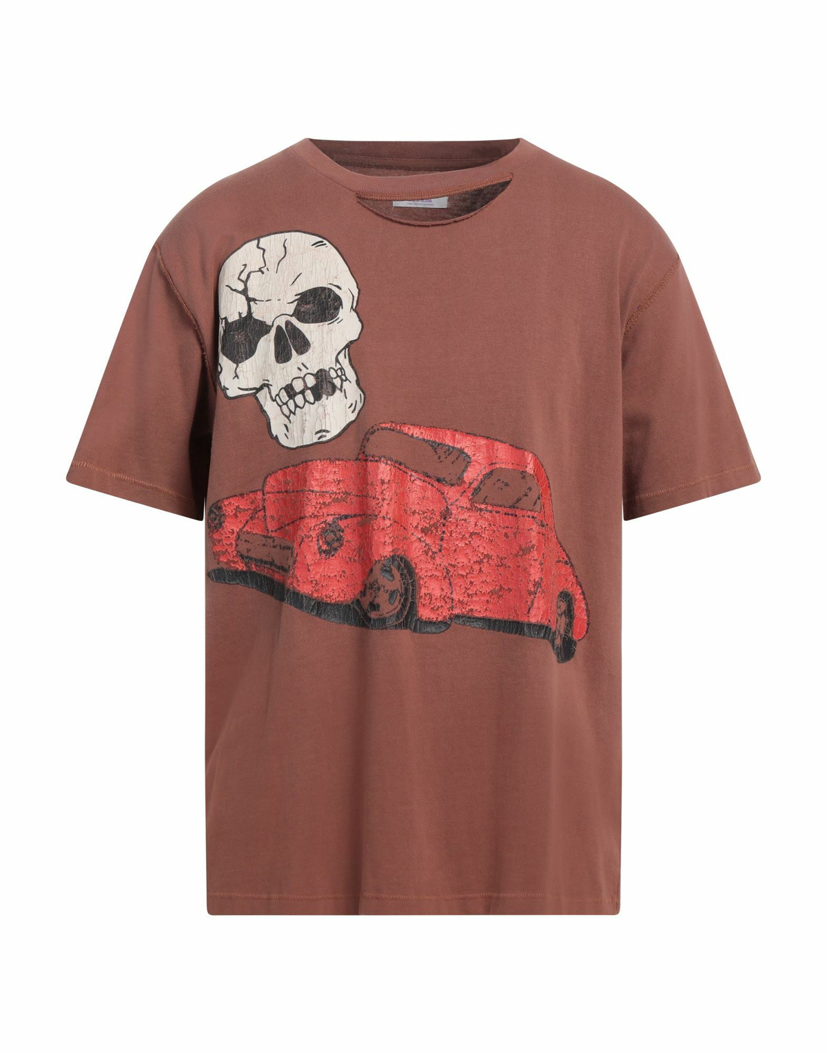 Erl Mens T-shirt in Brown