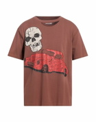 Erl Mens T-shirt in Brown