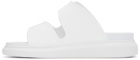 Alexander McQueen White Rubber Hybrid Slides