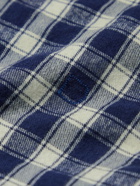 Massimo Alba - Genova Checked Cotton-Flannel Shirt - Blue