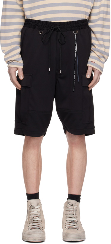 Photo: MASTERMIND WORLD Black MW High Density Cargo Shorts