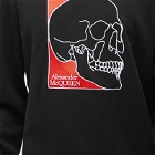 Alexander McQueen Men's Outline Skull Print Crew Sweat in Black