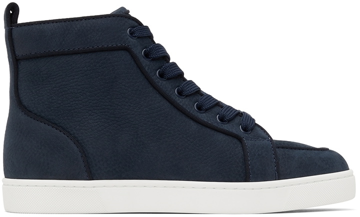 Photo: Christian Louboutin Navy Rantus Orlato High Sneakers