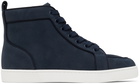 Christian Louboutin Navy Rantus Orlato High Sneakers