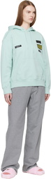 MM6 Maison Margiela Blue Cotton Hoodie