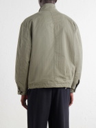 SECOND / LAYER - Vet Cotton-Blend Ripstop Jacket - Green
