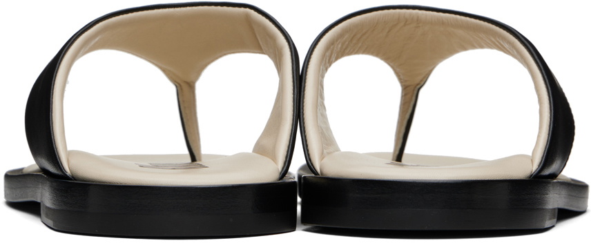 Rhude Black Lounge Thong Flip Flops